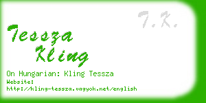 tessza kling business card